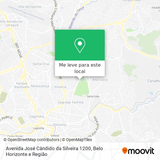 Avenida José Cândido da Silveira 1200 mapa