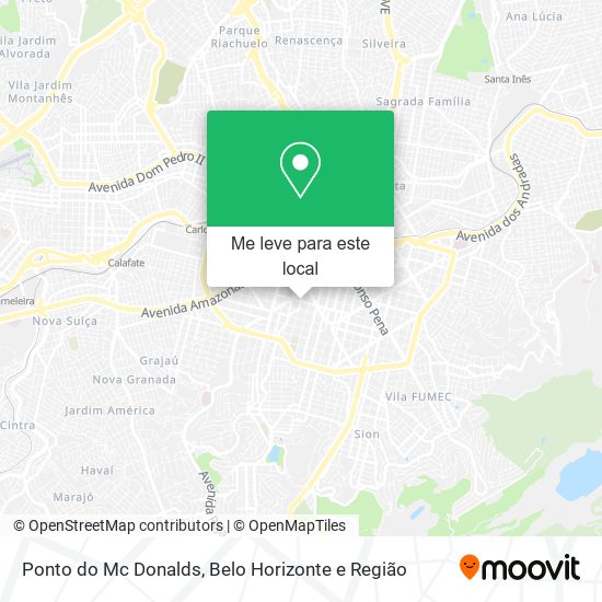 Ponto do Mc Donalds mapa