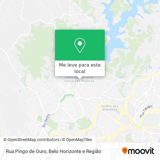Rua Pingo de Ouro mapa