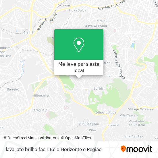lava jato brilho facil mapa