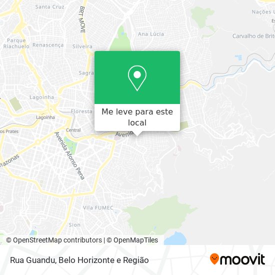 Rua Guandu mapa