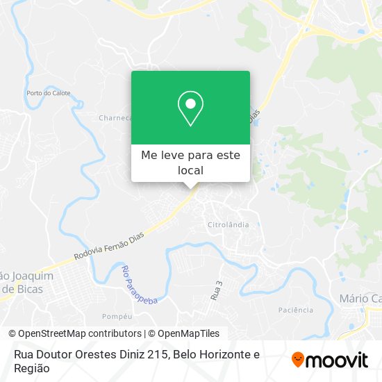 Rua Doutor Orestes Diniz 215 mapa