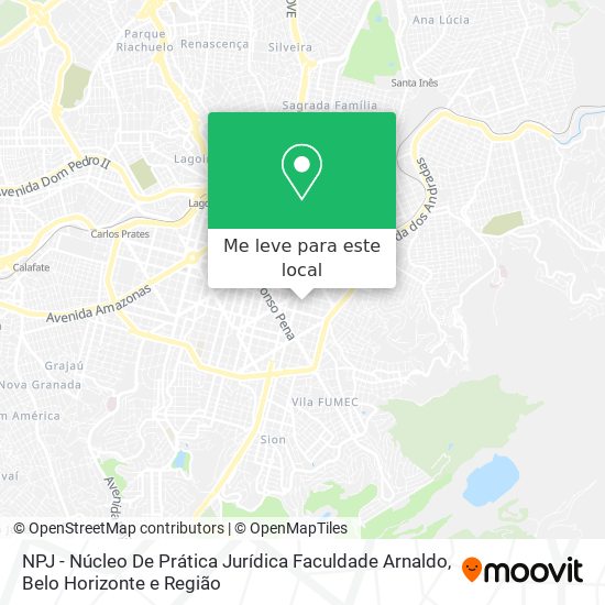 NPJ - Núcleo De Prática Jurídica Faculdade Arnaldo mapa