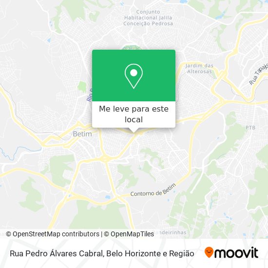 Rua Pedro Álvares Cabral mapa