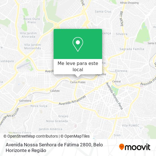 Avenida Nossa Senhora de Fátima 2800 mapa