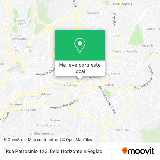 Rua Patrocínio 123 mapa