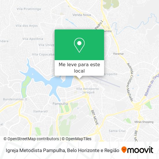 Igreja Metodista Pampulha mapa