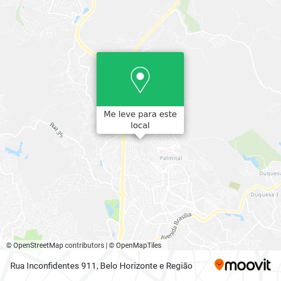 Rua Inconfidentes 911 mapa