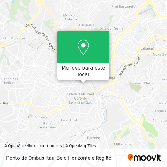 Ponto de Onibus Itau mapa