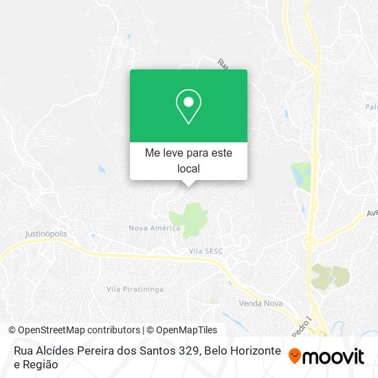 Rua Alcídes Pereira dos Santos 329 mapa
