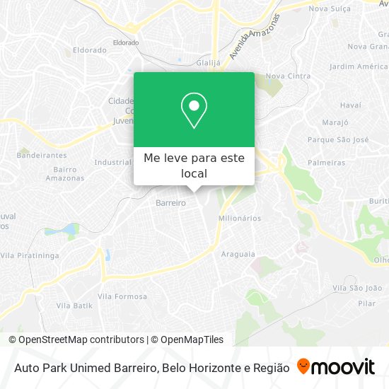 Auto Park Unimed Barreiro mapa