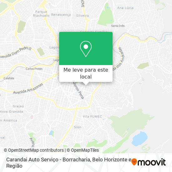 Carandai Auto Serviço - Borracharia mapa