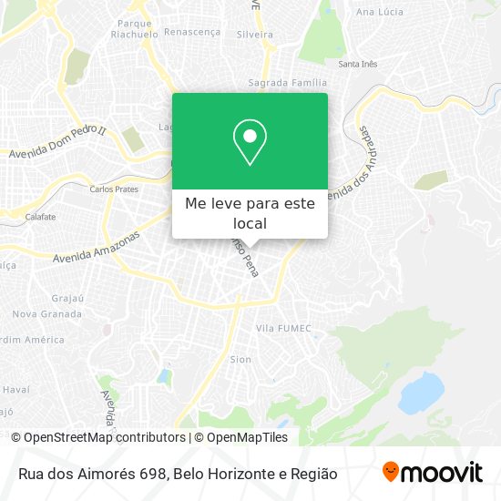 Rua dos Aimorés 698 mapa