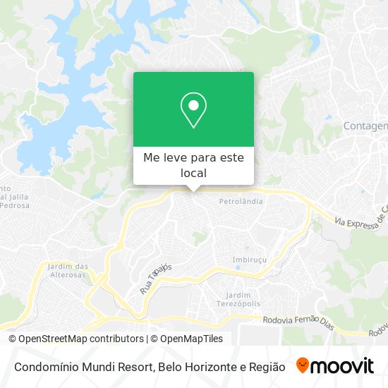 Condomínio Mundi Resort mapa