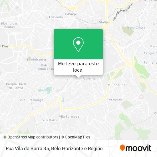 Rua Vila da Barra 35 mapa