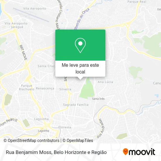 Rua Benjamim Moss mapa