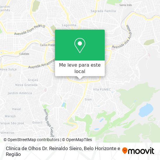 Clínica de Olhos Dr. Reinaldo Sieiro mapa