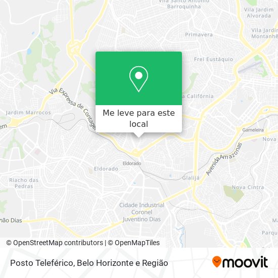 Posto Teleférico mapa