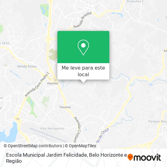 Escola Municipal Jardim Felicidade mapa