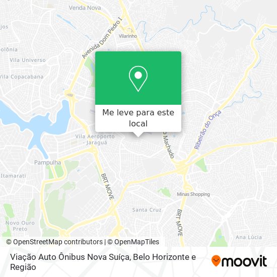 Viação Auto Ônibus Nova Suíça mapa