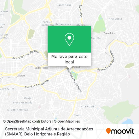 Secretaria Municipal Adjunta de Arrecadações (SMAAR) mapa