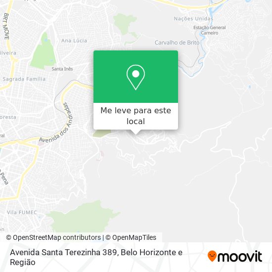 Avenida Santa Terezinha 389 mapa