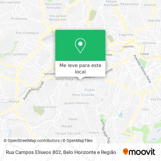 Rua Campos Elíseos 802 mapa