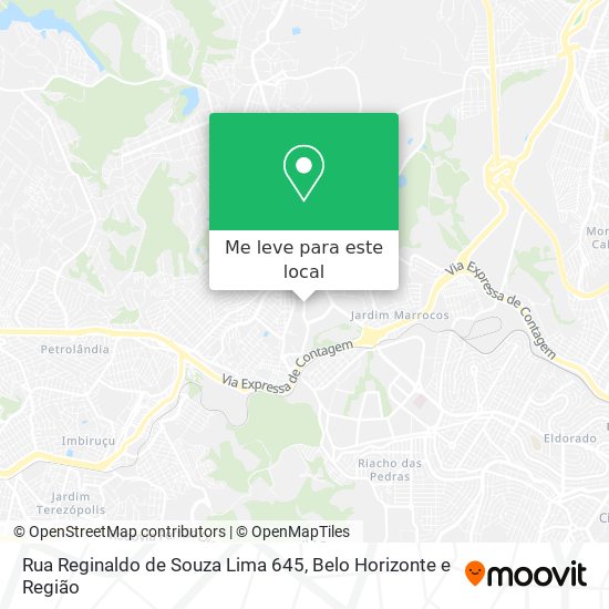 Rua Reginaldo de Souza Lima 645 mapa