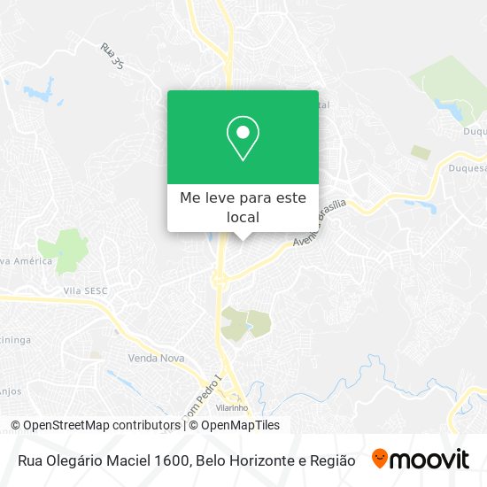 Rua Olegário Maciel 1600 mapa