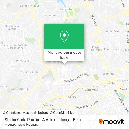 Studio Carla Paixão - A Arte da dança. mapa