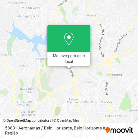 5883 - Aeronautas / Belo Horizonte mapa