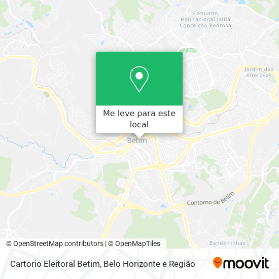 Cartorio Eleitoral Betim mapa