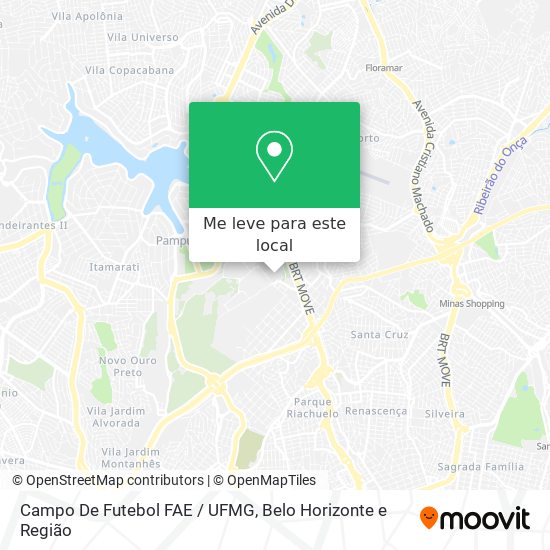 Campo De Futebol FAE / UFMG mapa