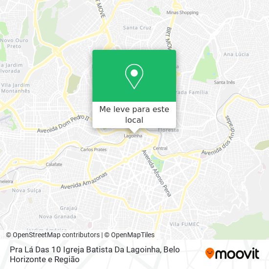 Pra Lá Das 10 Igreja Batista Da Lagoinha mapa