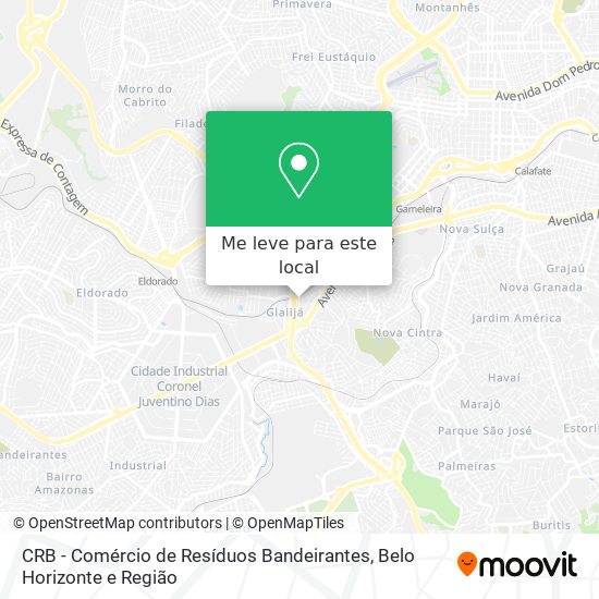 CRB - Comércio de Resíduos Bandeirantes mapa