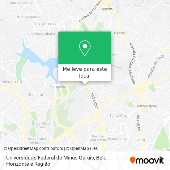 Universidade Federal de Minas Gerais mapa