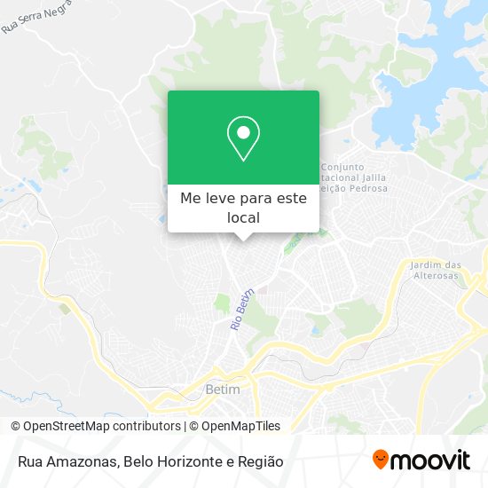 Rua Amazonas mapa