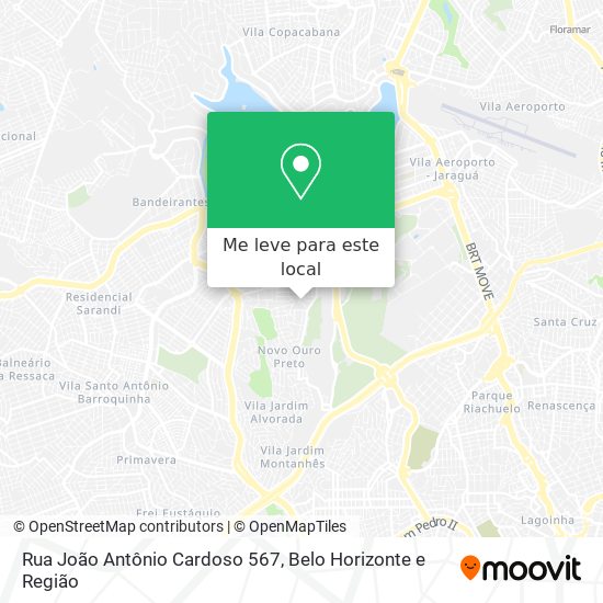 Rua João Antônio Cardoso 567 mapa
