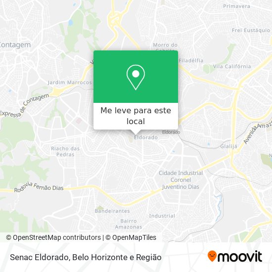 Senac Eldorado mapa