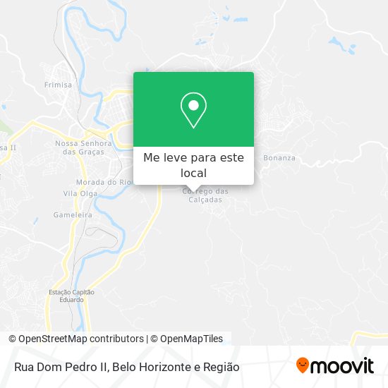 Rua Dom Pedro II mapa