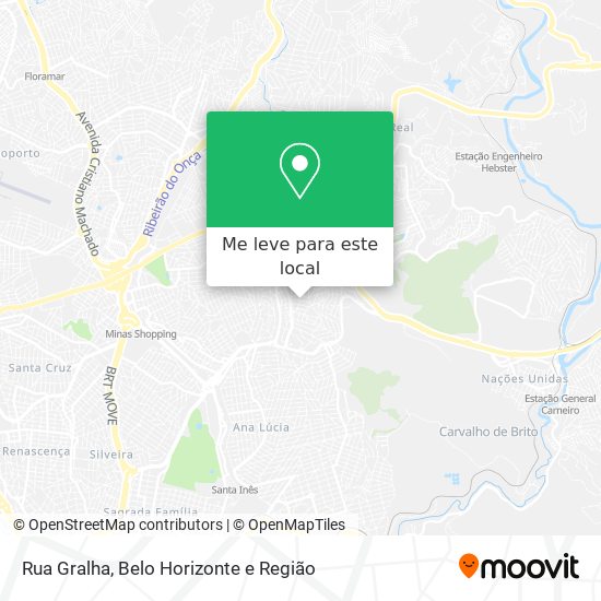 Rua Gralha mapa