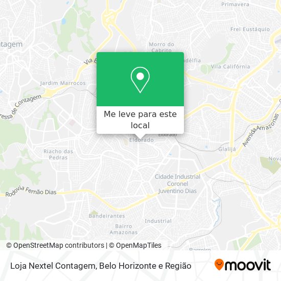 Loja Nextel Contagem mapa