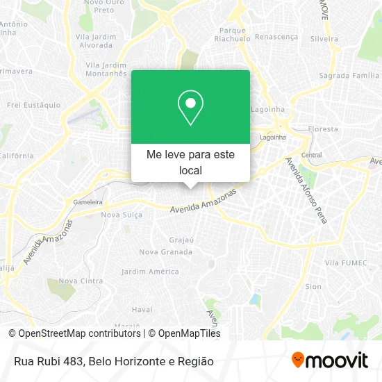 Rua Rubi 483 mapa