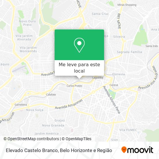 Elevado Castelo Branco mapa