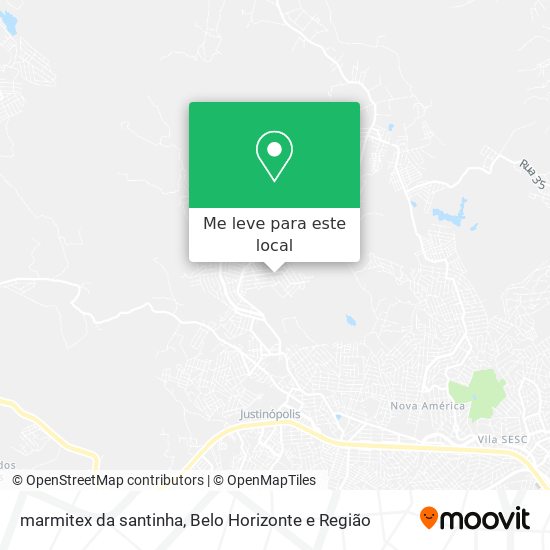 marmitex da santinha mapa
