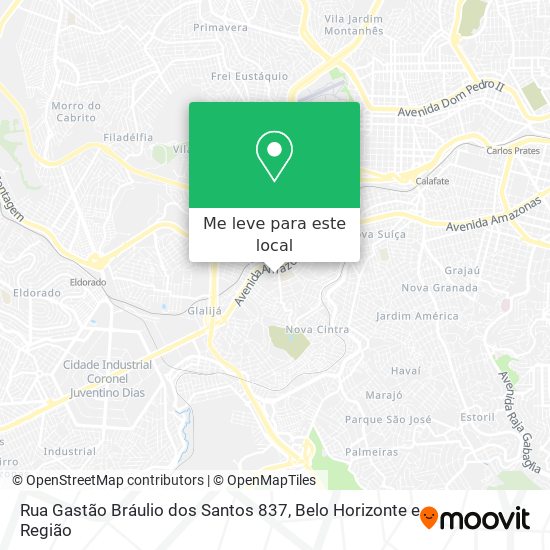 Rua Gastão Bráulio dos Santos 837 mapa