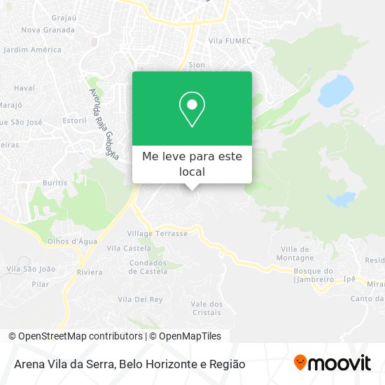 Arena Vila da Serra mapa