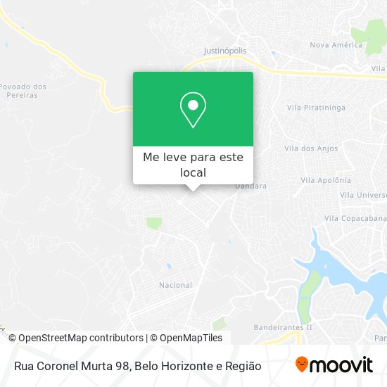 Rua Coronel Murta 98 mapa