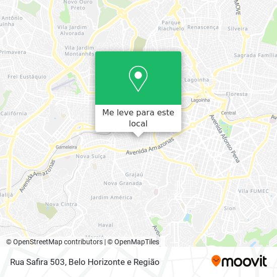 Rua Safira 503 mapa