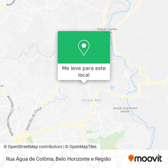 Rua Água de Colônia mapa